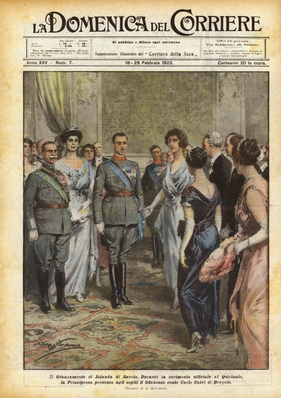 Forlovelsen til Jolanda av Savoy av Achille Beltrame