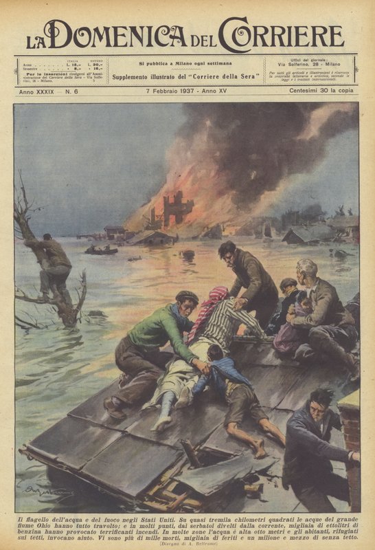 Vann- og ildsvøpe i USA av Achille Beltrame