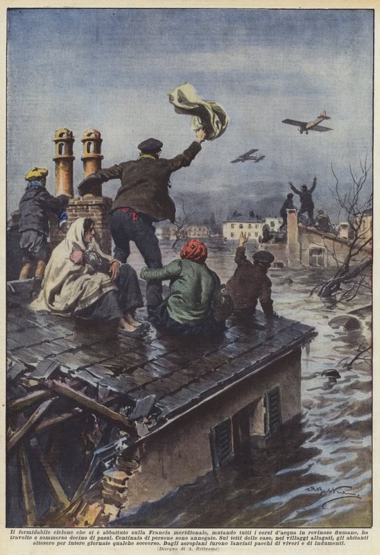 Den formidable syklonen som rammet Sør-Frankrike og endret alle vannveiene? av Achille Beltrame
