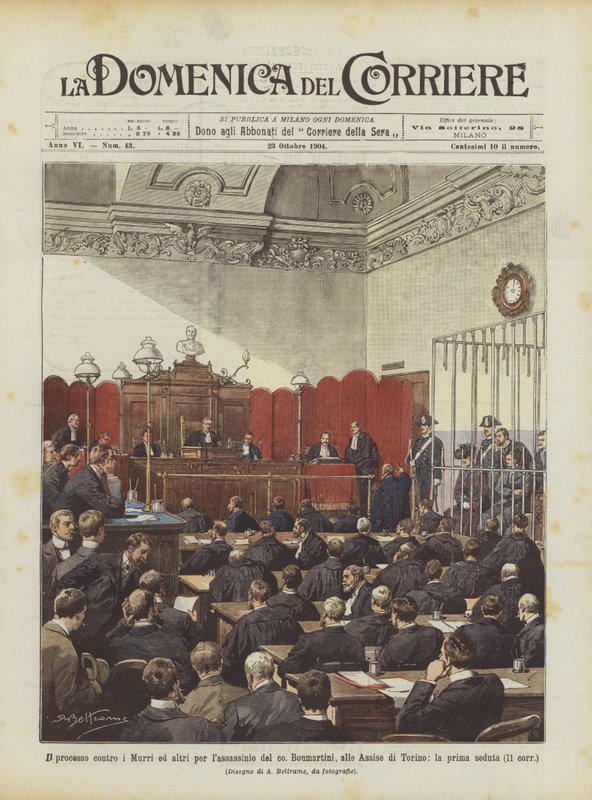 Rettssaken mot Murri og andre for attentatet mot Co Boumartini, ved Assizes of Turin? av Achille Beltrame