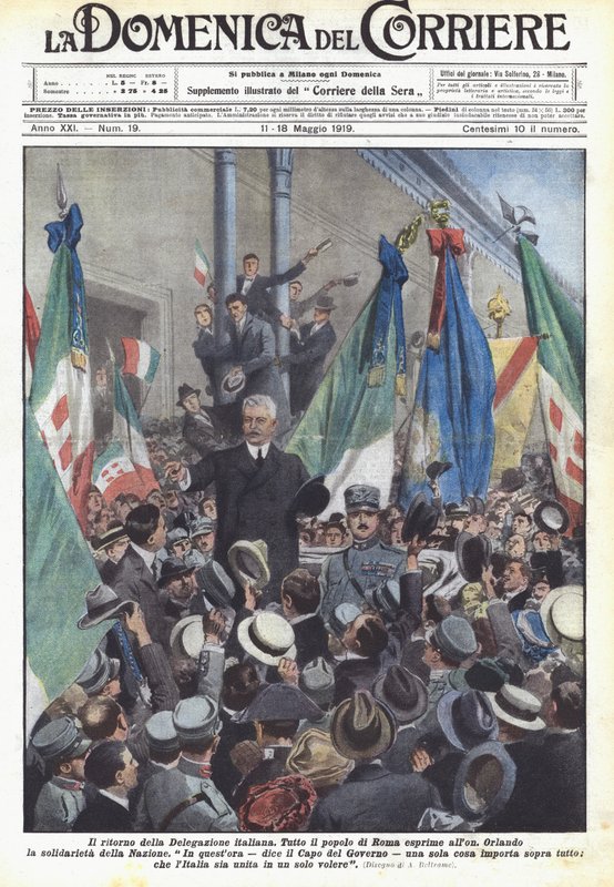 Den italienske delegasjonens retur av Achille Beltrame