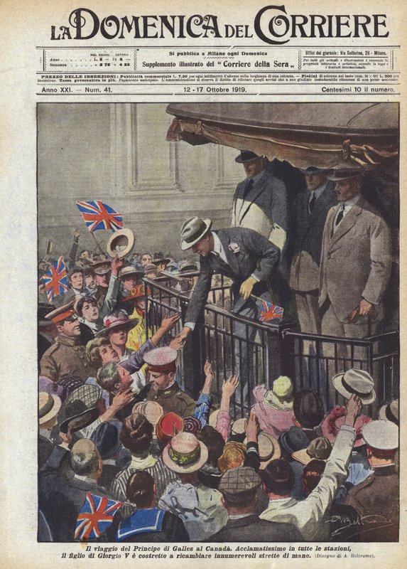 Reisen til prinsen av Wales til Canada av Achille Beltrame