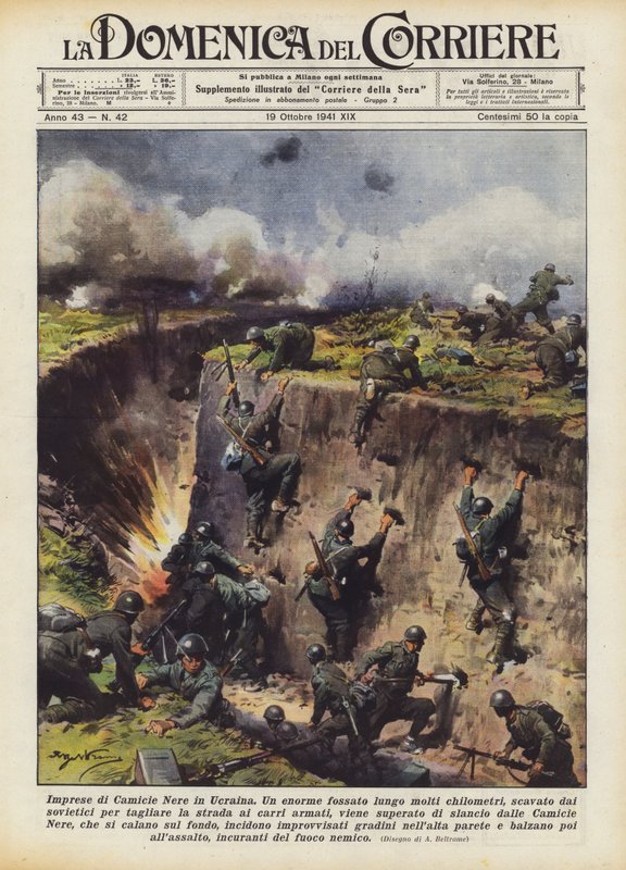 Blackshirt-bedrifter i Ukraina av Achille Beltrame