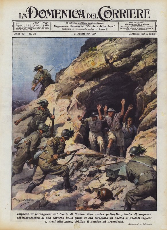Bersaglieri-bedrifter på Sollum-fronten av Achille Beltrame