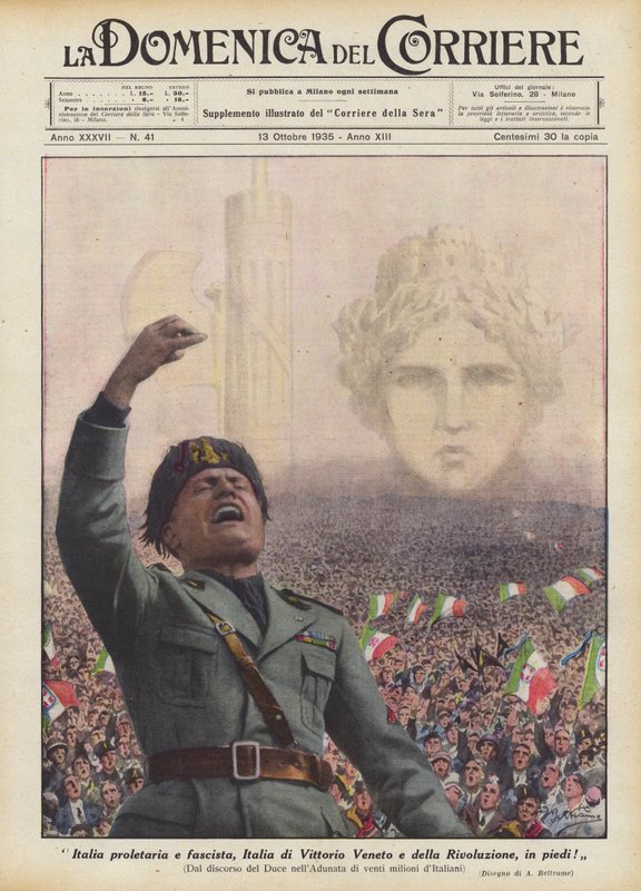Det proletariske og fascistiske Italia, Italia til Vittorio Veneto og revolusjonen, stå på! av Achille Beltrame