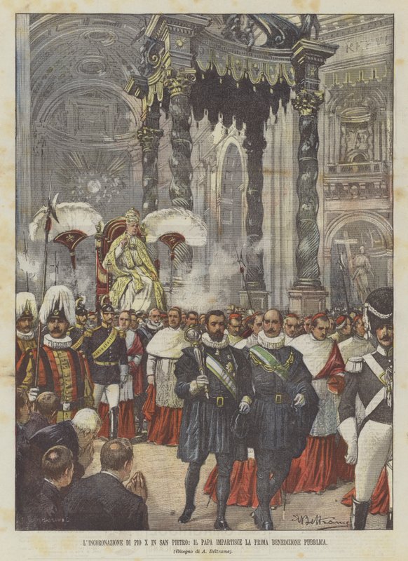 Kroningen av Pius X i St. Peter