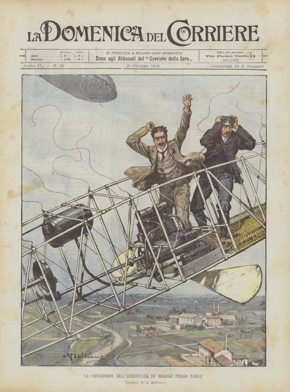 Bradski-ballongkatastrofen i Paris av Achille Beltrame