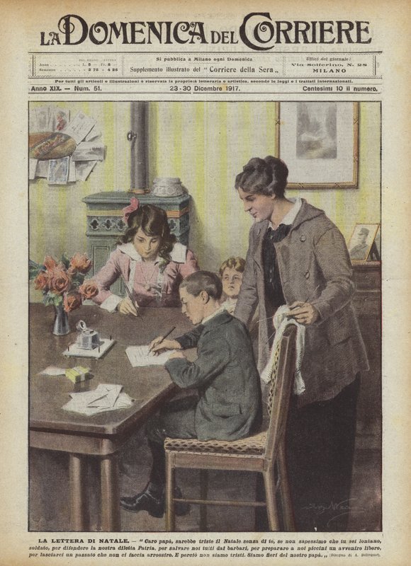 Julebrevet av Achille Beltrame