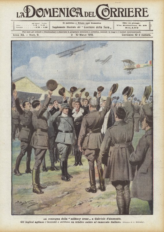 Levering av militærkorset til Gabriele d
