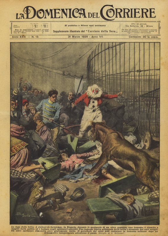 Dyrets flukt av Achille Beltrame