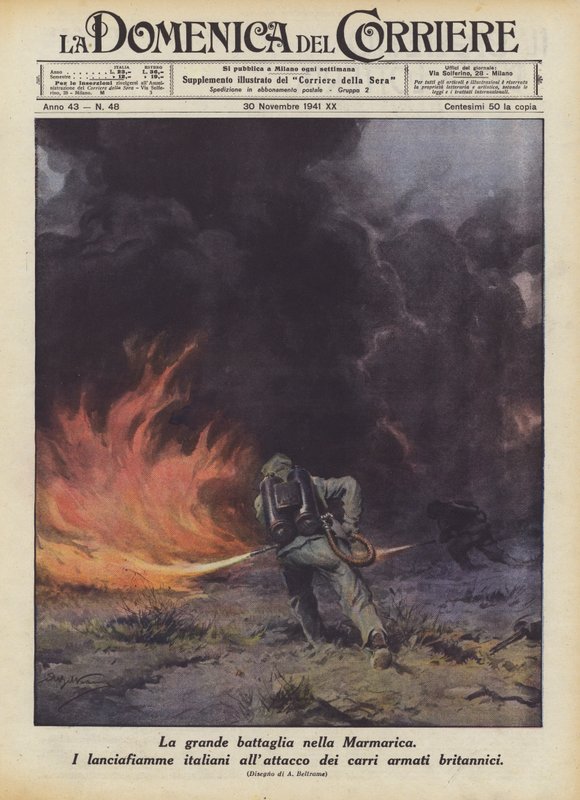 Det store slaget i Marmarica av Achille Beltrame