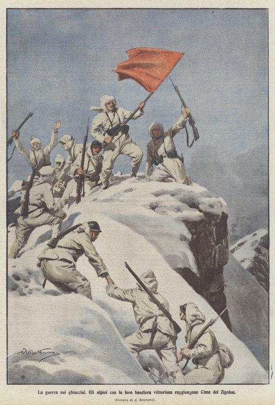 Krigen på isbreene av Achille Beltrame