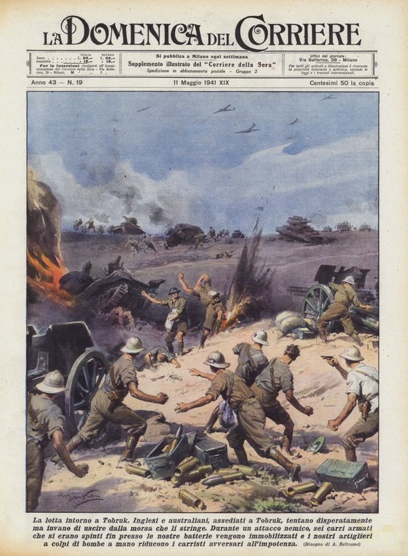 Kampen rundt Tobruk av Achille Beltrame