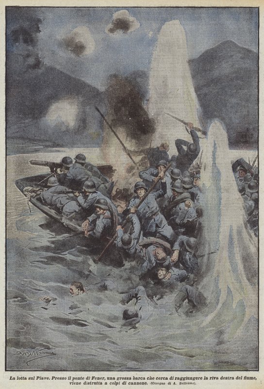 Kampen på Piave av Achille Beltrame