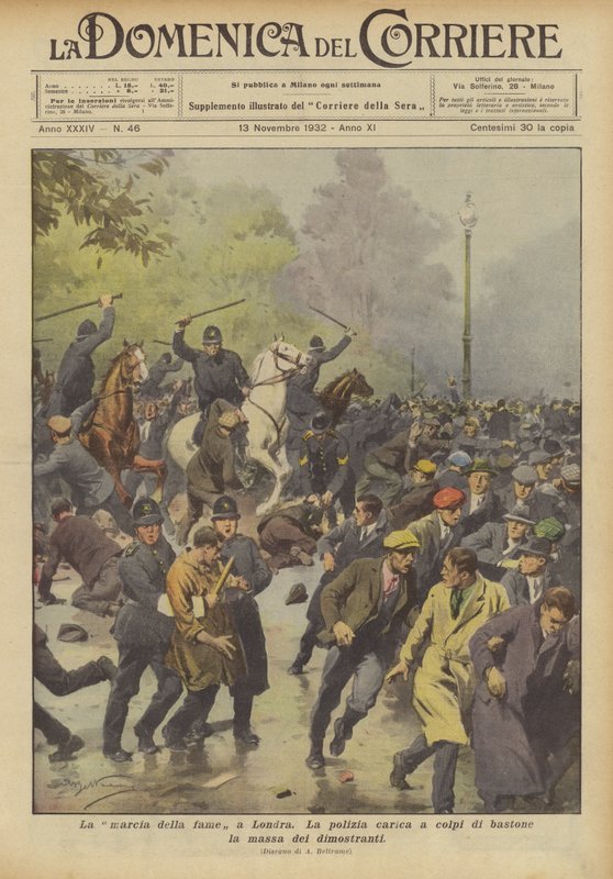 Hungersmarsjen i London av Achille Beltrame