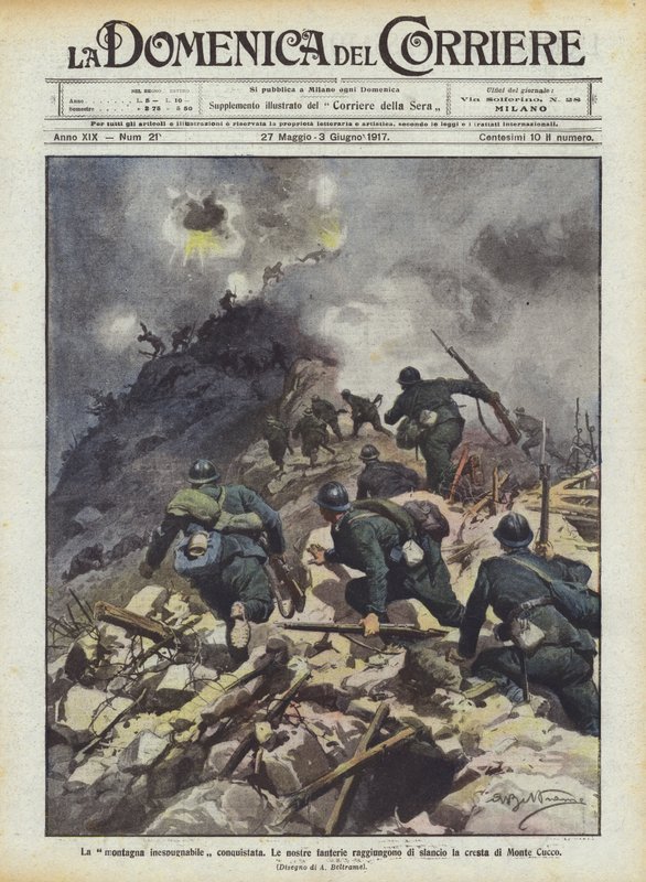 Det erobrede uinntagelige fjellet av Achille Beltrame