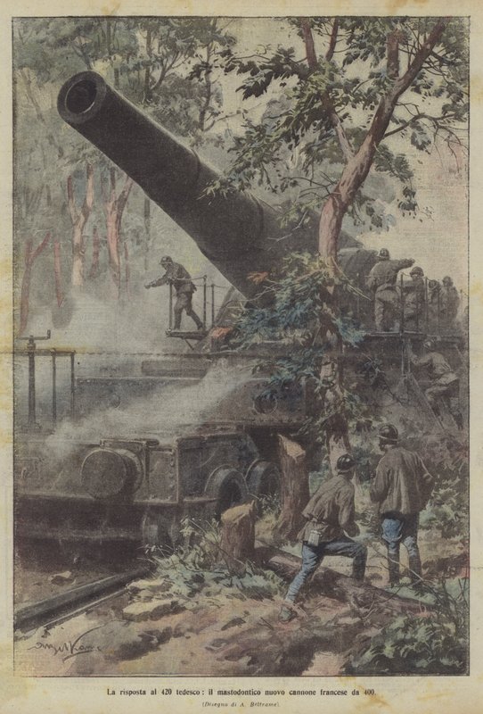 Svaret på den tyske 420, den enorme nye franske 400-pistolen av Achille Beltrame