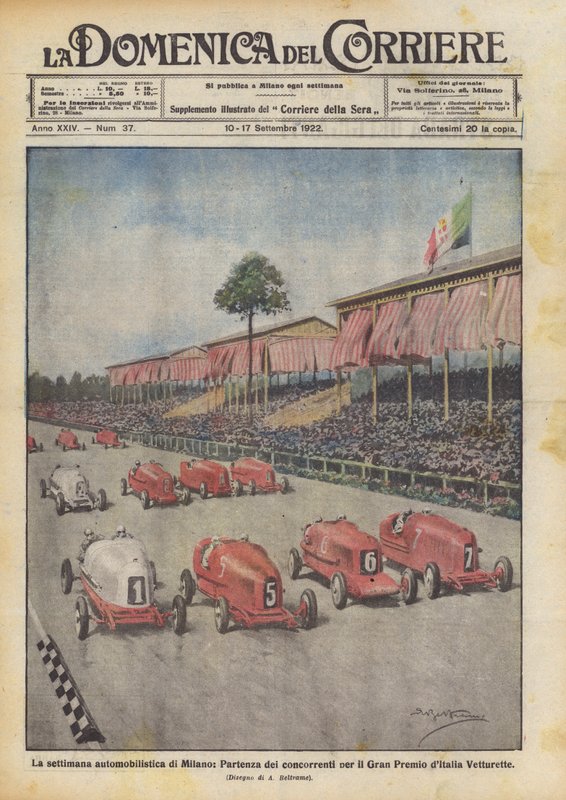 Milan Motor Week, avgang for konkurrentene for den italienske Vetturette Grand Prix av Achille Beltrame