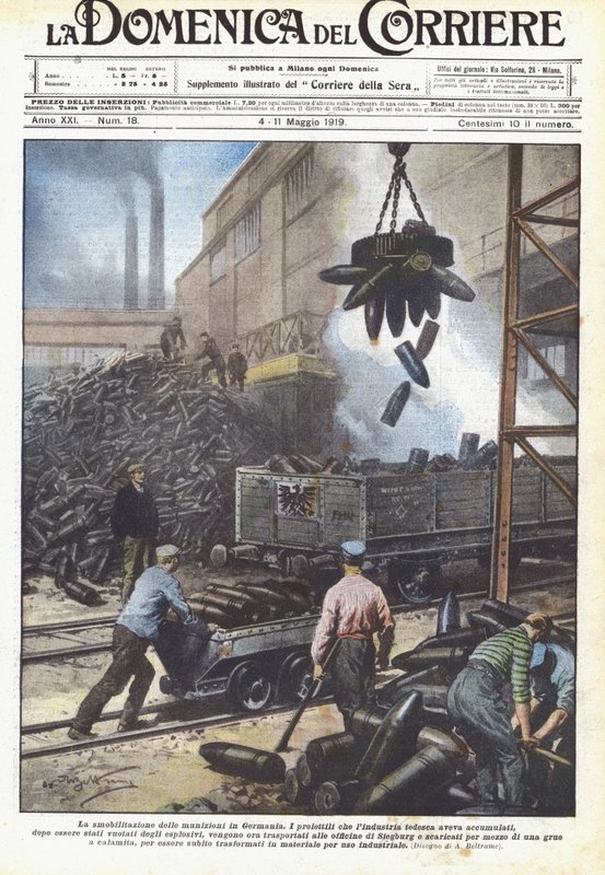 Demobilisering av ammunisjon i Tyskland av Achille Beltrame