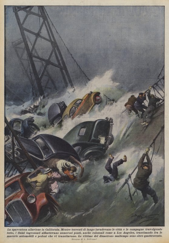Den skremmende flommen i California av Achille Beltrame