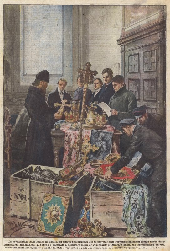 Fjerning av kirker i Russland av Achille Beltrame