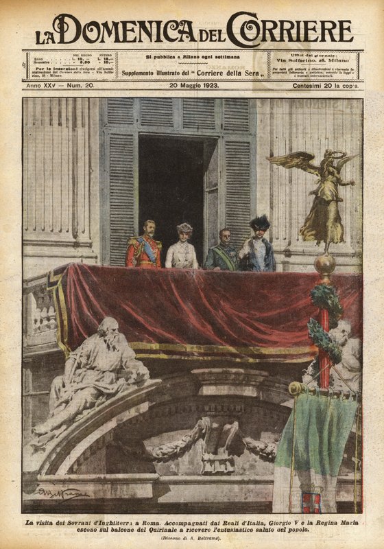 Englands suverene besøk i Roma av Achille Beltrame