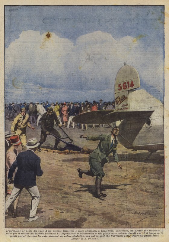 Flyet i stedet for oksene av Achille Beltrame