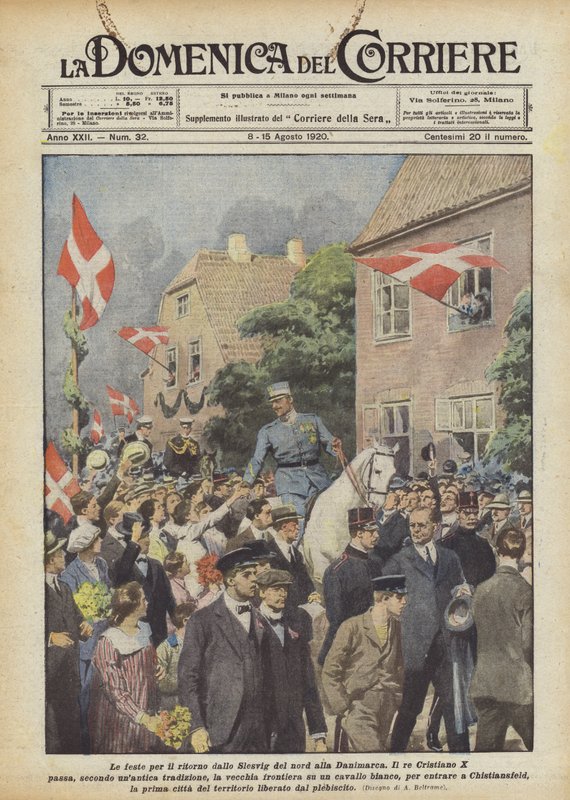 Ferien for returen fra Nordslesvig til Danmark av Achille Beltrame