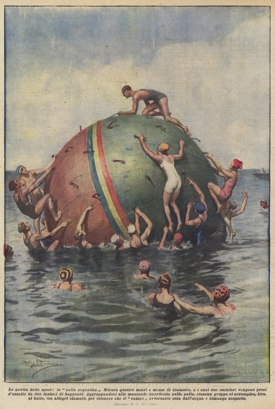 Nyhetene om sport, vannballen av Achille Beltrame