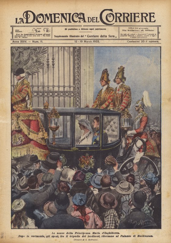 Bryllupet til prinsesse Mary av England av Achille Beltrame