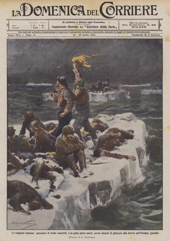De fjerne tragediene, tapte og stort sett døde selfiskere på isflak? av Achille Beltrame