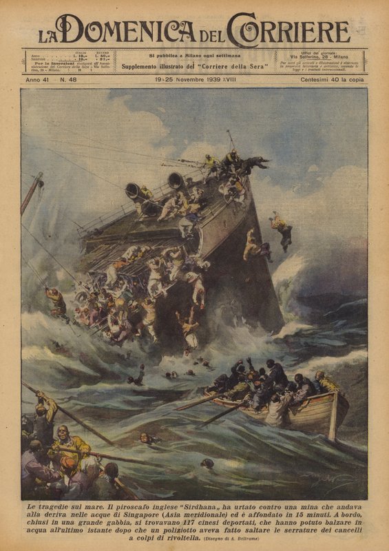 Tragediene på havet av Achille Beltrame