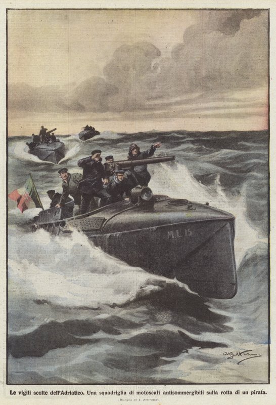Brigaden i Adriaterhavet av Achille Beltrame