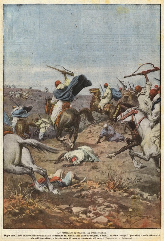 De vellykkede operasjonene i Tripolitania av Achille Beltrame