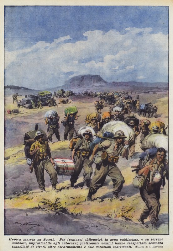 Lepica marcia su Socota av Achille Beltrame