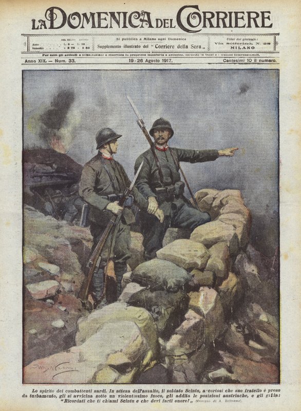 Ånden til de sardinske jagerflyene av Achille Beltrame