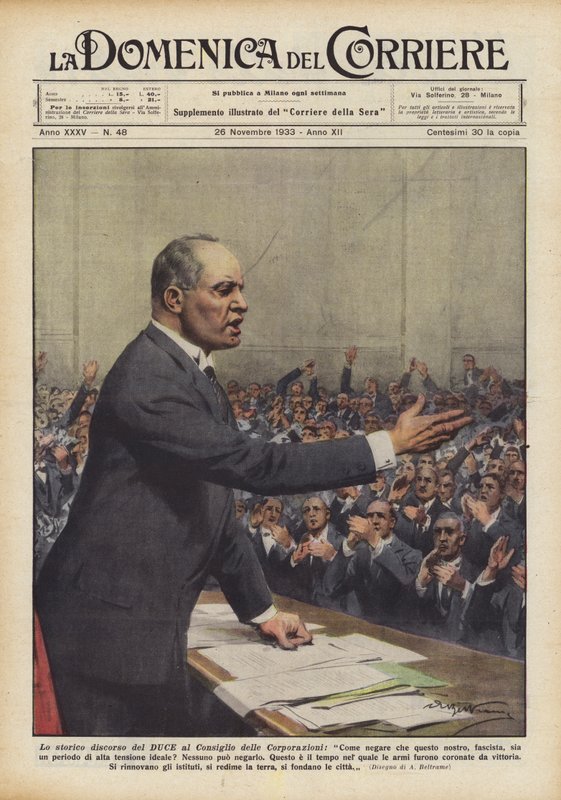 Den historiske talen fra Duce til Council of Corporations, Hvordan kan vi benekte at dette er vår? av Achille Beltrame
