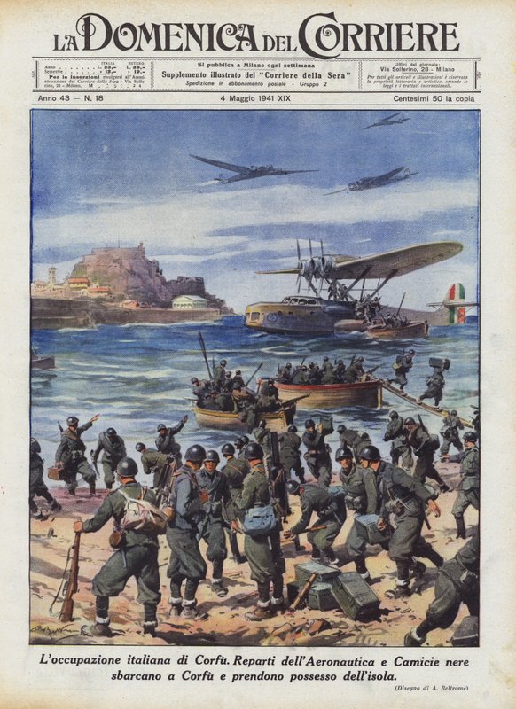 Italiensk okkupasjon av Korfu av Achille Beltrame