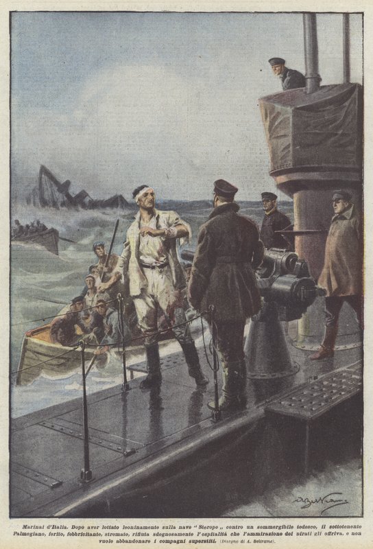 Marinesoldater fra Italia av Achille Beltrame