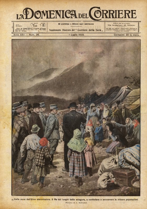 I utrydderområdet til Etna av Achille Beltrame