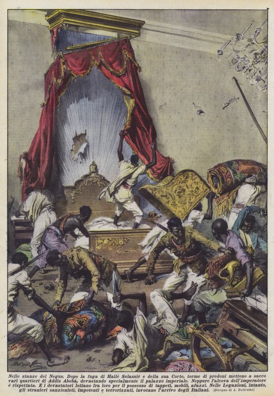I rommene til Negus av Achille Beltrame