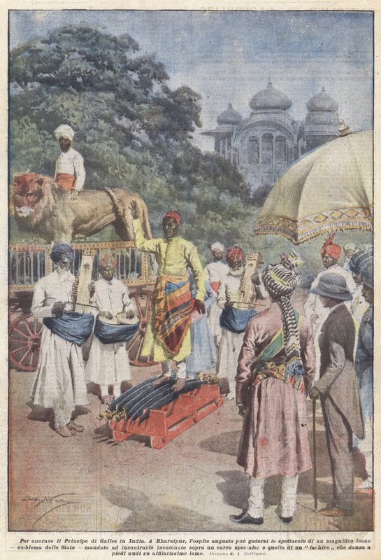 For å hedre prinsen av Wales i India av Achille Beltrame
