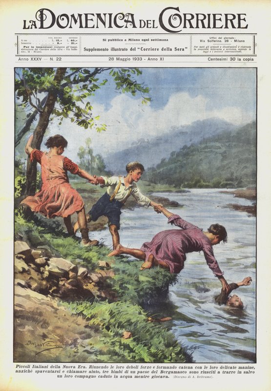 Små italienere fra den nye tiden av Achille Beltrame