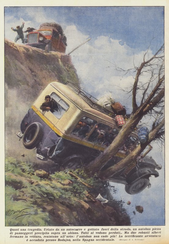 Nesten en tragedie av Achille Beltrame