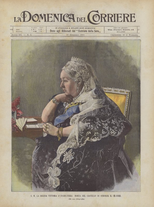 HM Dronning Victoria døde England i Osborne Castle den 22. Corr av Achille Beltrame