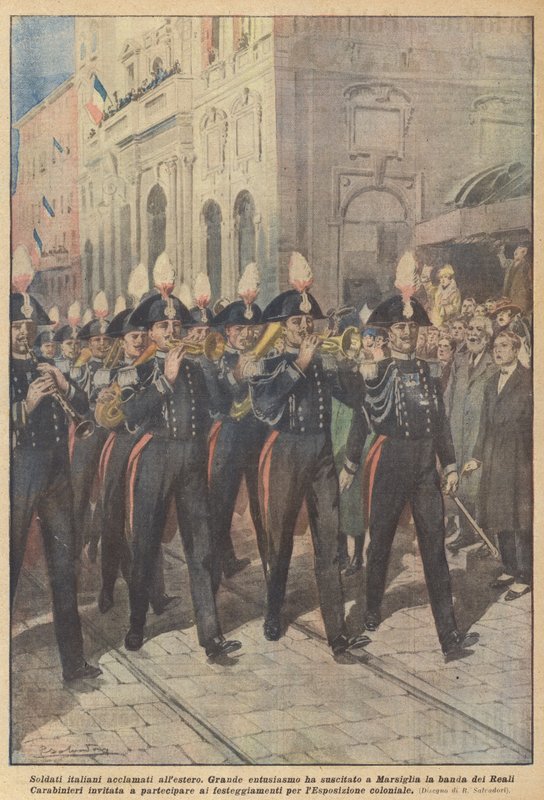 Italienske soldater hyllet i utlandet av Achille Beltrame