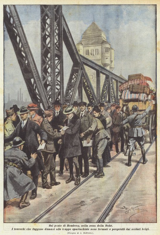 På Homberg-broen, i Ruhr-området av Achille Beltrame
