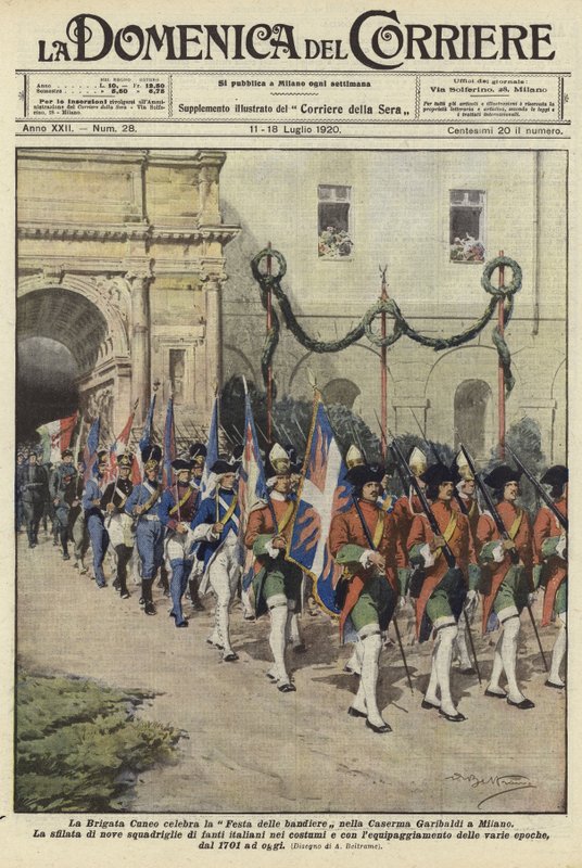 Cueno Brigade feirer flaggfestivalen av Achille Beltrame