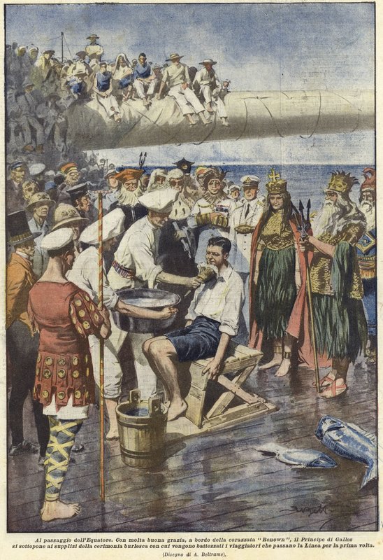 Passasjen av ekvator av Achille Beltrame