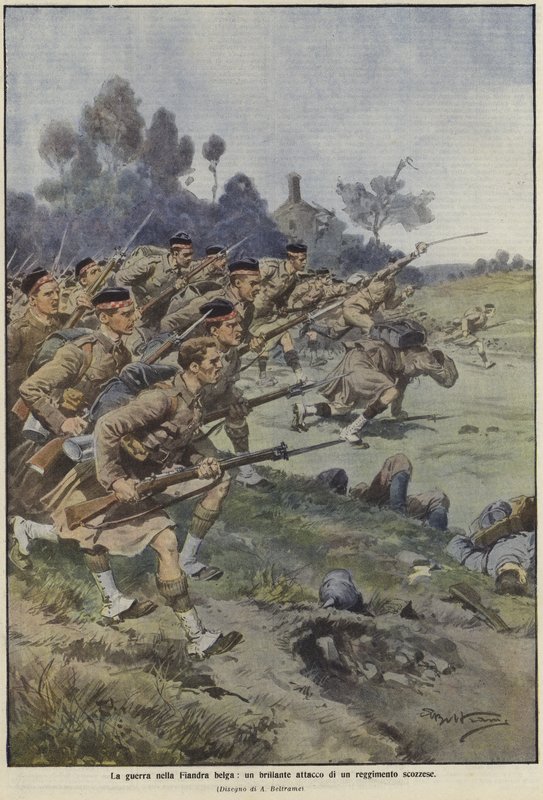 Krigen i Flandern av Achille Beltrame